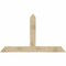 Ekena Millwork Portland Rough Sawn Timber Gable Bracket, Douglas Fir, 72"W x 42"H x 6"D x 6"F, 14/12 Pitch GBW072X42X0606POR00RDF - alternate 1